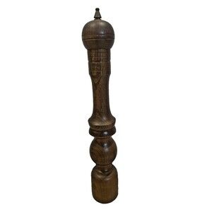 Vintage Tall Pepper Mill Grinder Walnut Wood 17 Inches Made in Japan Cottage